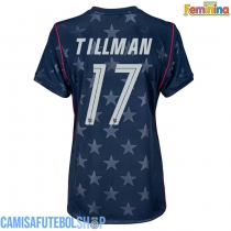 Camisa de time de futebol Estados Unidos Malik Tillman #17 Replicas 2º Equipamento Feminina Mundo 2026 Manga Curta